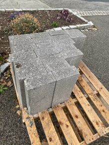 Solid concrete bricks