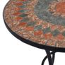 Mosaic Bistro Table Orange/Grey 60cm Ceramic Image 2
