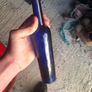 cobalt blue glass bottle Image 3