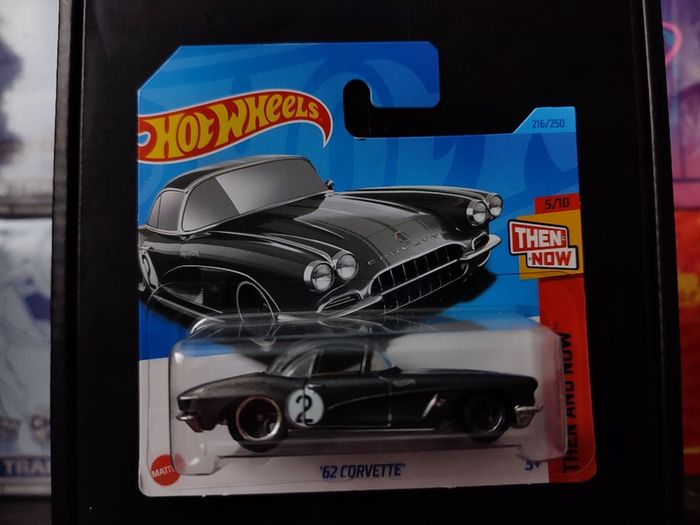 '62 Chevy Corvette ! Gray ! from Then and Now Series ! Hot Wheels ! Mattel !