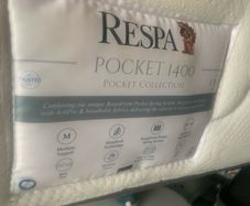 Double bed and headboard