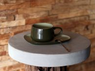 main image for ad Ogo Living Outo Stoneware Cup and Saucer - Green