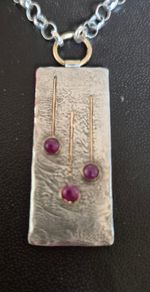 Sterling Silver & Gold Pendant