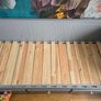 HEMNES Day-bed w 3 drawers, 2 mattresses, grey, Afjall medium firm, 80x200 cm Image 4