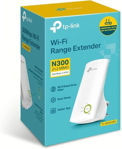 TP-Link TL-WA854RE N300Mbps WiFi Extender Booster, Internet Booster, Access Point,WiFi Repeater, WiFi Extender,App Control, WiFi Booster Range Extender, Smart Signal Indicator