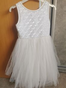 Flower girl gress 8-9y white