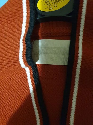 bench dark orange small medium polo shirt