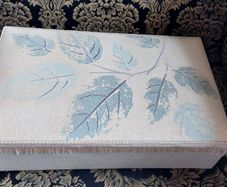 Antique French Linen Jewellery Box