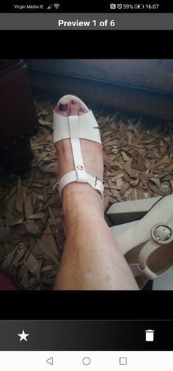 leather  wedge sandals