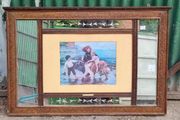Ornate Mirror with Integrated Print KAS830