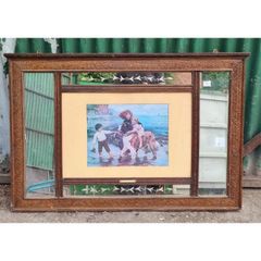 Ornate Mirror with Integrated Print KAS830