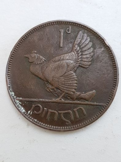 1930's 1d Pingin (Penny) Coins x 5