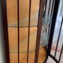 mahogany half moon cabinet Image 8