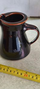 Vintage Louis Mulcahy Ireland Studio pottery Milk Pitcher Shade of Dark Brown.