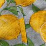 Zara size medium high waisted linen mix. Lemons pattern Image 9