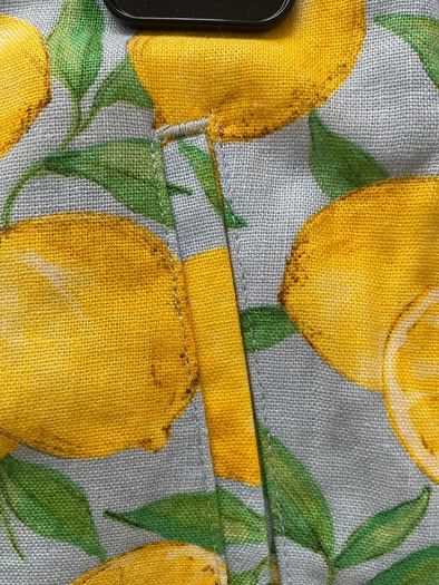 Zara size medium high waisted linen mix. Lemons pattern
