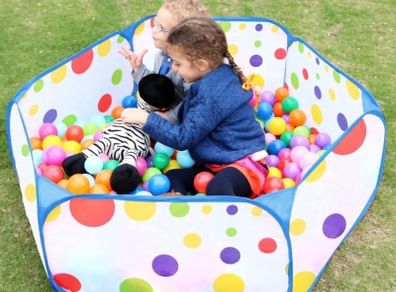 Kids Ball Pit, Large Pop Up Toddler Ball Pits Tent for Toddlers Girls Boys for Indoor Outdoor Baby Playpen w/Zipper Storage Bag Maded, Balls Not Included (FREE POSTAGE)