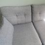 DFS 2 Seater Sofa Couch, French Connection Zinc style. Grey tweed, in very good condition. Image 6
