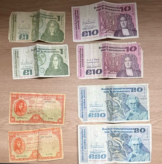 Vintage Irish Bank note collection