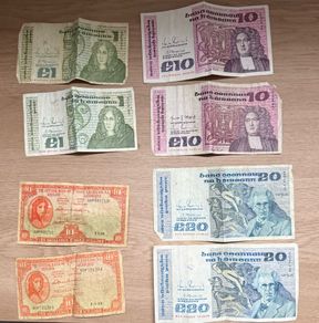 Vintage Irish Bank note collection