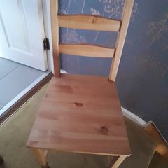 Wooden Kitchen chairs x 4