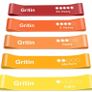 Resistance Bands, [Set of 5] Skin-Friendly Resistance Fitness Exercise Loop Bands with 5 Different Resistance Levels - Carrying Case Included MULTIPLE COLOURS AVAILABLE, SEE PHOTOS (FREE POSTAGE) Image 5