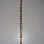 9ct gold figaro bracelet Image 3