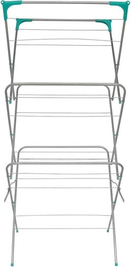 NEW SALE | Tier Deluxe Airer Foldable Heavy Duty Clothes Airer With 4 CORNER HOOKS And Sock Dryer 14M Airing Capacity