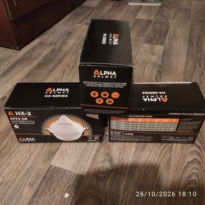 Disposable fold flat respirator masks - 3 boxes