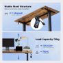Electric Standing Desk, 120 x 60 cm Height Adjustable Sit Stand Desks Image 7