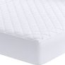 Bedding Quilted Fitted Mattress Pad - Mattress Cover - Mattress Topper - Mattress Protector 4ft Stretches up to 38 CM Deep - Not Waterproof - (Small Double - 4FT, 122x190 cm, White) Image 2