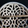 Vintage Sterling Silver 925 Round Celtic Knot Trinity Brooch Dancing Pin 1,4" - 7g Image 5