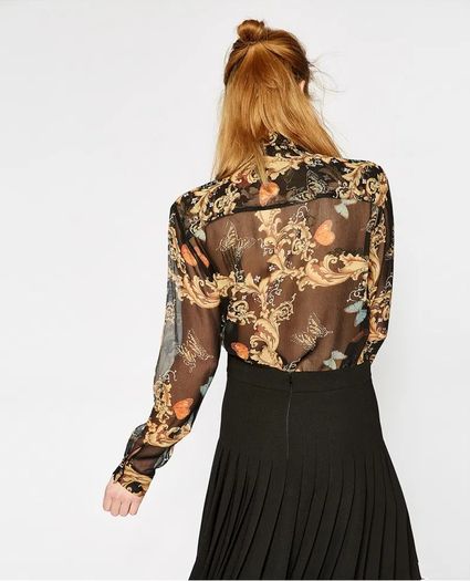 The Kooples Silk Blouse Size Uk 10