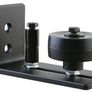 Adjustable Wall Mounted Door Guide with 8 Different Setups Black Powder Coated Barn Door Image 8