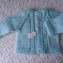 Hand Knit: Premature Baby Cardigans: 3.5-5.5 lbs Image 6