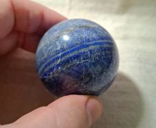 Gorgeous Lapis Lazuli natural gemstone sphere 6cm 270g stone for emotional blockages