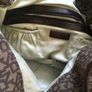 Brown DKNY leather and fabric bag and matching purse 100% genuine Image 2
