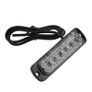 6x Waterproof Amber 6 LED Car Truck Warning Lights Lamp DC 12V Image 2