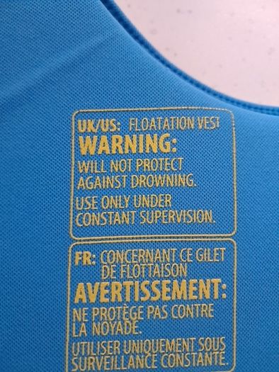 Child's swim vest