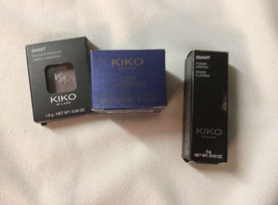 Brand new Kiko Metal Chrome Eyeshadow, Smart Colour Eyeshadow and Smart Fusion Lipstick