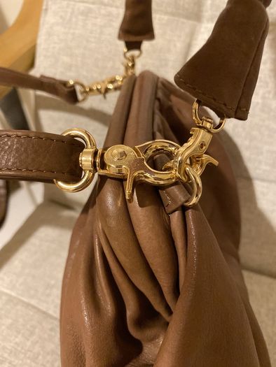 Tim & Simonsen all leather tan danish hand bag