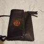 Black mulberry fold over bag Image 6