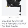 Maxi cosi pebble 360 and base Image 2