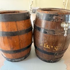 vintage barrels x2