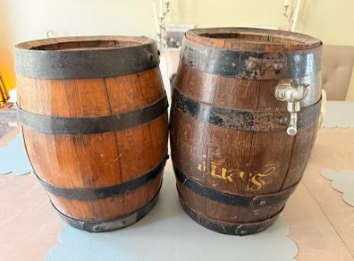 vintage barrels x2