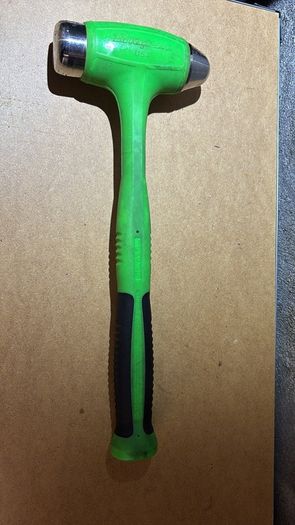 Snap On 40 oz Ball Peen Soft Grip Dead Blow Hammer Green