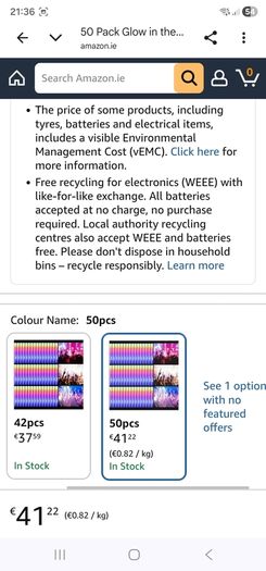 Glow sticks
