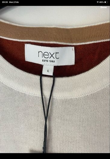 jumper bnwt next short sleeve jumper size large