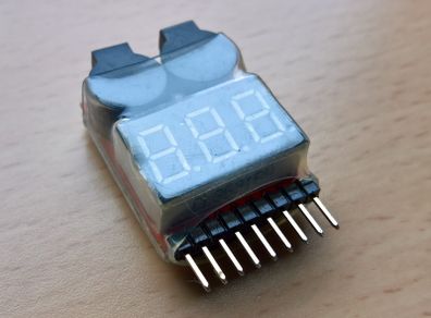 1S-8S LiPo Battery Voltage Tester Buzzer