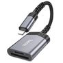 Card reader Lightning - SD, micro SD: Hoco Ua25 - Gray Image 2
